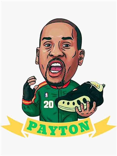 Gary Payton Ii Funny Sticker For Sale By Robertiqbal Redbubble