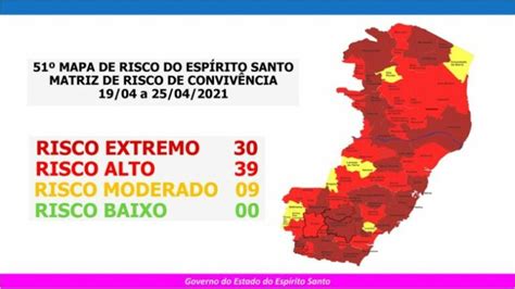 Mapa De Risco Guarapari E Anchieta Seguem Em Risco Extremo Nas