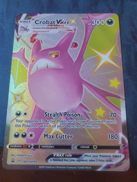 Mavin Crobat Vmax Swsh099 Pokemon Jumbo 2021 Black Star Promo