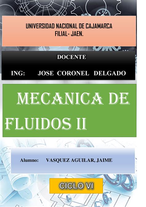 Ejercicio Y Mecanica De Fluidos Ii Jaime Vasquez Aguilar