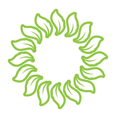 Leaf green decoration circle logo and symbol vector template 13898773 ...