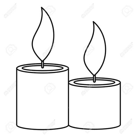 candle outline clipart 18 free Cliparts | Download images on Clipground 2025