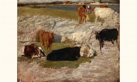 Vaches au bord de la Touques by Eugène Boudin on artnet