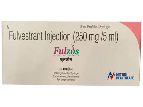 Fulzos Mg Fulvestrant Injection Hetero Healthcare Ml Prefilled