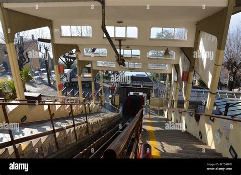 Inside The Brunate Station Of The Comobrunate Funicular Brunate Como