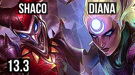 SHACO Vs DIANA JNG 9 0 3 4 0M Mastery 1300 Games Legendary