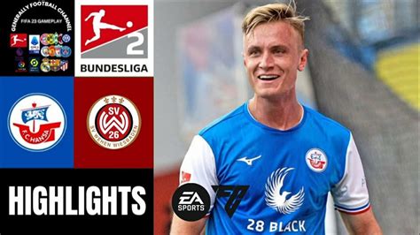 FC Hansa Rostock Vs Wehen Wiesbaden 28 Spieltag Bundesliga 2 Highlights