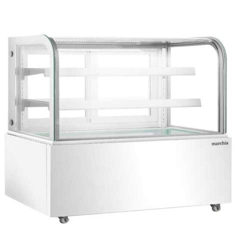 Marchia Mb60 W 60 White Curved Glass Refrigerated Bakery Display Case Kitchenall