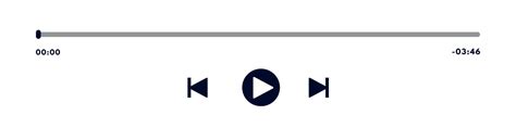 Music Or Video Play Bar Icon Audio Player For Songs Or Podcast