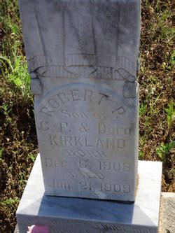 Robert Portis Kirkland 1908 1909 Mémorial Find a Grave