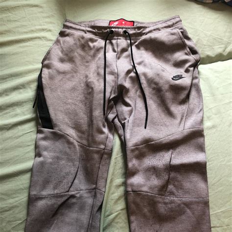 White And Black Tech Fleece Bottoms Old Season Rare Depop