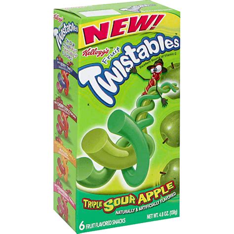 Twistables Fruit Twistables Fruit Flavored Snacks, Triple Sour Apple ...