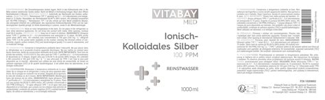 Vitabay Kolloidales Silber Ppm Ml Shop Apotheke At