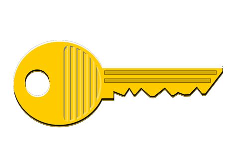 Yellow Key Clip Art at Clker.com - vector clip art online, royalty free & public domain