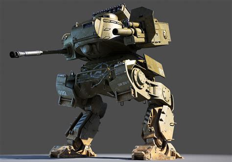 Mech Tank Usa 1 3d Model Cgtrader