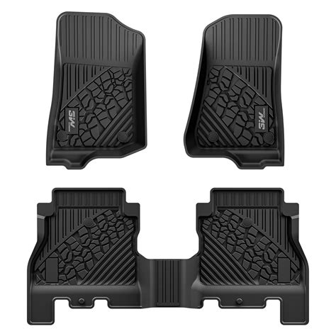 Buy 3W Floor Mats Fit For Jeep Wrangler JL 2018 2024 Unlimited 4 Door