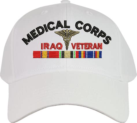 U S Army Medical Corps Iraq Veteran Embroidered Cap