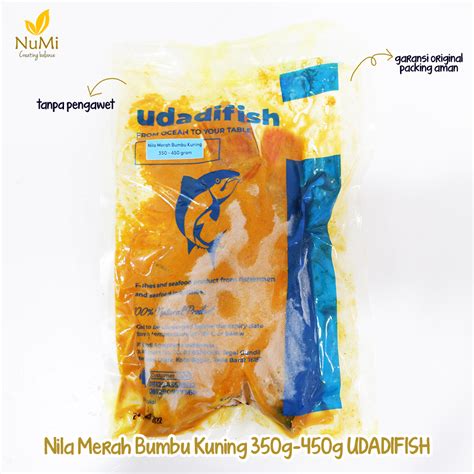 400g Ikan Nila Merah Bumbu Kuning Frozen Udadi Fish NUMI Center