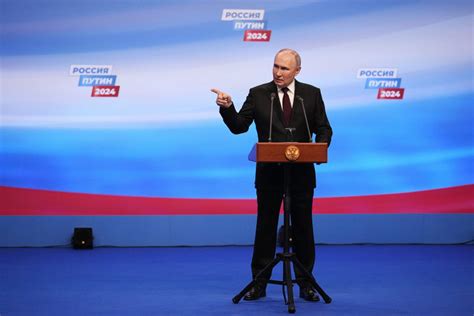 Putin Claims Landslide Win After Russian Election With No Real Opposition