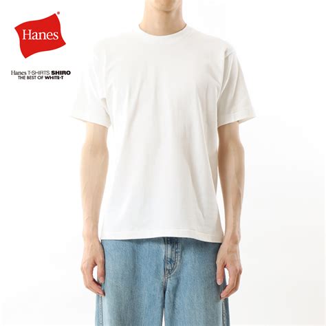 Hanes ヘインズ Shiro 半袖 クルーネックtシャツ 23ss 春夏 ベーシック Hm1 X201 メンズ レディース