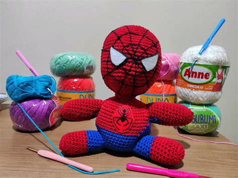 Homem Aranha de Crochê Elo7 Produtos Especiais