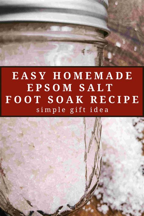 Epsom Salt Foot Soak Epson Salt Bath Epsom Salt Scrub Homemade Foot