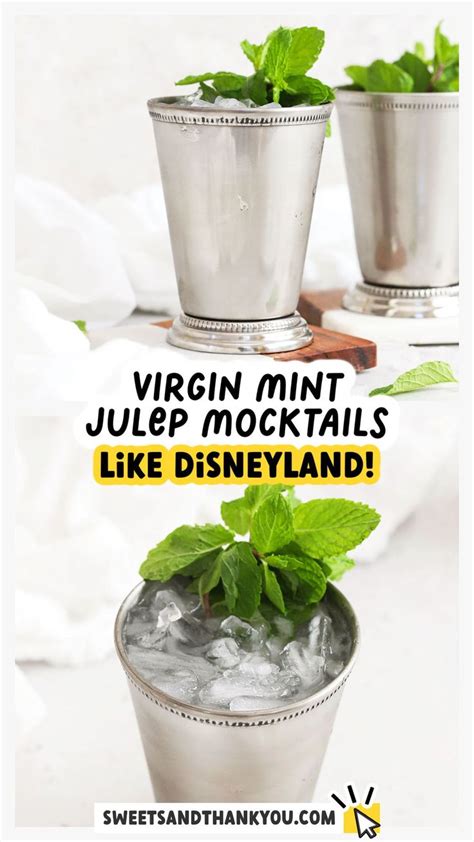 Virgin Mint Julep Mocktail Disneyland Style Recipe In Mint