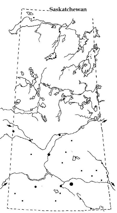 Saskatchewan Printable Map