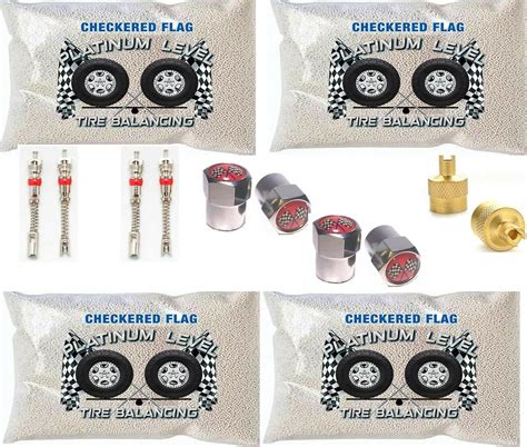 Amazon Checkered Flag Tire Balance Beads 6oz Bags Set Of 4