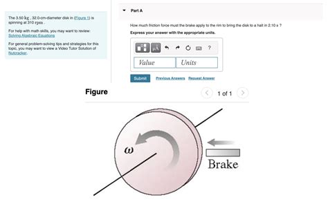 Solved Part Athe Kg Cm Diameter Disk In Figure Chegg