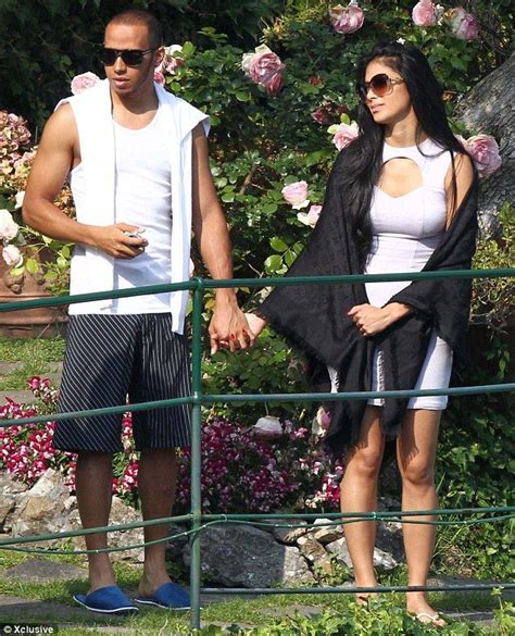 Lewis Hamilton Can T Tear Himself Away From Bikini Babe Nicole