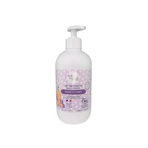 Lait de toilette nettoyant et hydratant pour bébés certifié BIO sans