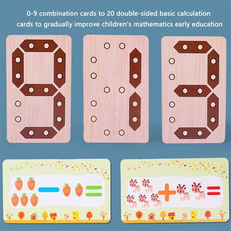 Tablero de aprendizaje de matemáticas Montessori para niños tablero de