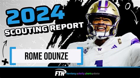 2024 NFL Draft Scouting Report Rome Odunze