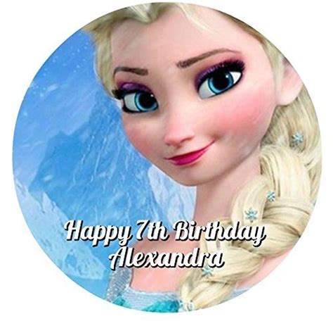 Frozen Elsa Anna Edible Image Photo Cake Topper Sheet Personalized