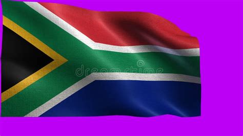 De Republiek Zuid Afrika Vlag Van Zuid Afrika Naadloze Lijn Stock