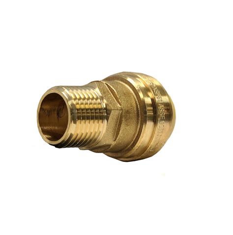 Libra Supply 1 X 3 4 Inch Push X MIP Push Fit Brass Male Adapter