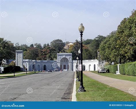 Arlington Cemetery Entrance October 2004 Stock Image Image Of Women