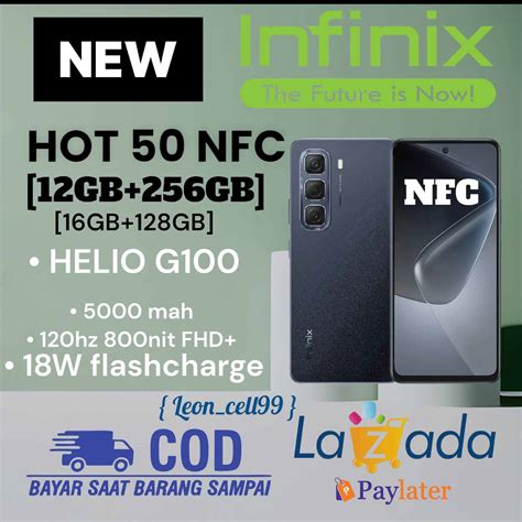 Infinix Hot 50 NFC 12 GB 128GB Extend 6 6 Gb GARANSI RESMI 1 TAHUN Lazada Indonesia