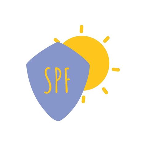 Sun Protection Icon Spf Sign Sunscreen Protection And Sun Safety