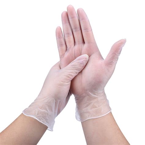 Duraskin Clear Vinyl Disposable Gloves 4 Mil Powder Free 100 Gloves