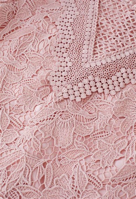 Lily Crochet Lace Crop Top In Pink Retro Indie And Unique Fashion