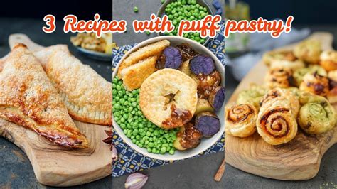 3 Recipes With Puff Pastry Vegan And Easy To Make Youtube