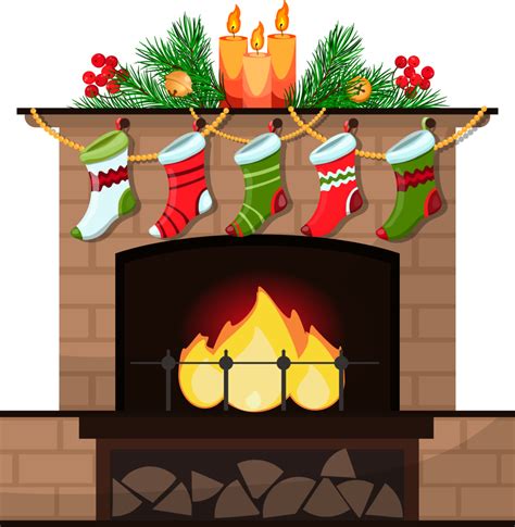 Christmas Fireplace Png Clipart