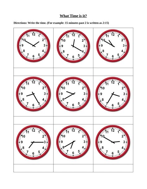 Clock Worksheets Learning Half Hours Worksheets Library