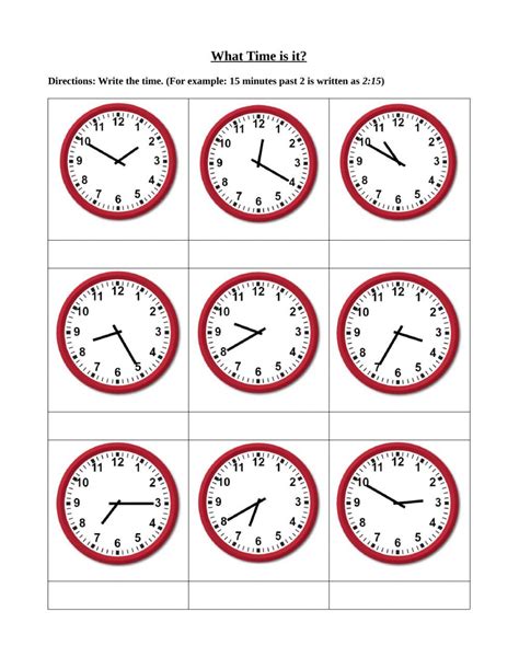 Clock Worksheets Learning Half Hours Worksheets Library