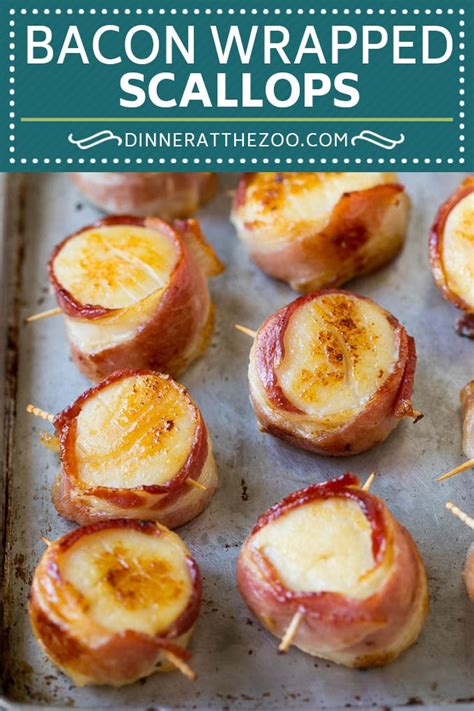 Bacon Wrapped Scallops - Dinner at the Zoo