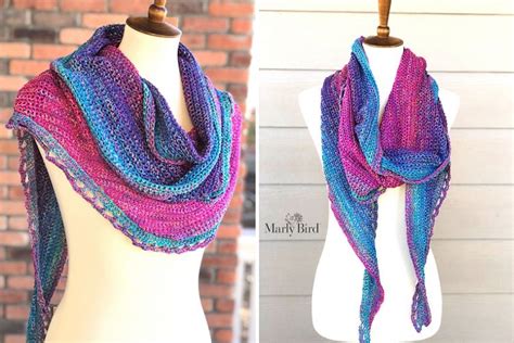 Rainbow Sprinkles Crescent Shawl Free Crochet Pattern