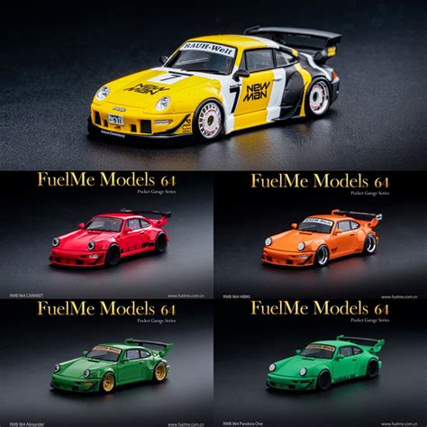 โมเดลรถยนต Fuelme Limited Edition 1 64 Wide Body 911 ดดแปลง โมเดล