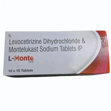 Levocetirizine Dihydrochloride Montelukast Sodium Tablet IP At Rs 220